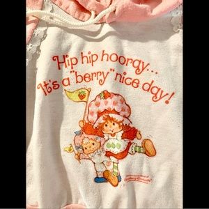 Vintage Strawberry Shortcake Toddler Pullover Hoody 3T 1983